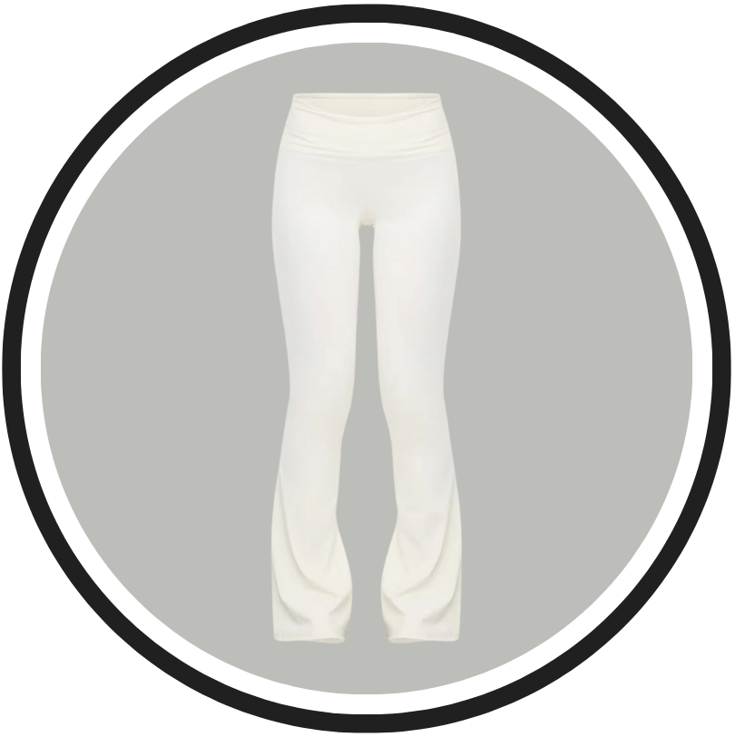Legging Groove - Ivoire